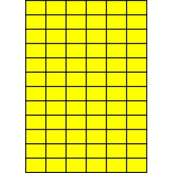Etykiety A4 kolorowe 35x24,75 – żółte