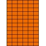 Etykiety A4 kolorowe 35x24,75 – pomarańczowe