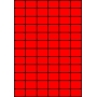 Etykiety A4 kolorowe 35x24,75 – czerwone fluorescencyjne