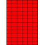 Etykiety A4 kolorowe 35x24,75 – czerwone fluorescencyjne