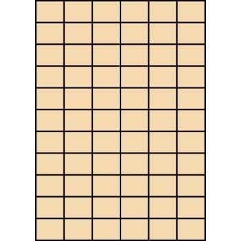 Etykiety A4 kolorowe 35x27 mm – beżowe