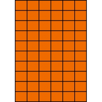 Etykiety A4 kolorowe 35x29,7 – pomarańczowe