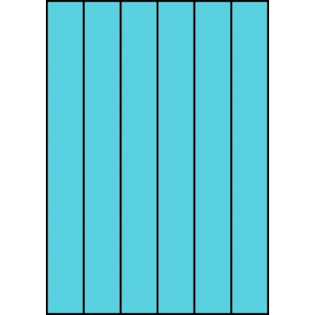 Etykiety A4 kolorowe 35x297 – niebieskie