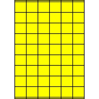 Etykiety A4 kolorowe 35x32 – żółte fluorescencyjne