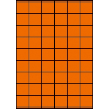 Etykiety A4 kolorowe 35x32 – pomarańczowe