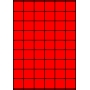 Etykiety A4 kolorowe 35x32 – czerwone fluorescencyjne