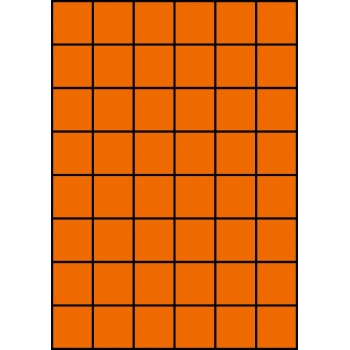 Etykiety A4 kolorowe 35x37 – pomarańczowe