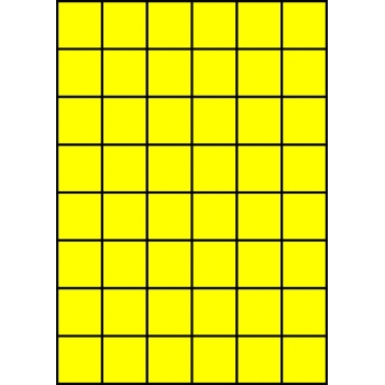 Etykiety A4 kolorowe 35x37 – żółte