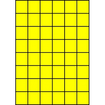 Etykiety A4 kolorowe 35x37 – żółte fluorescencyjne