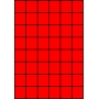 Etykiety A4 kolorowe 35x37 – czerwone fluorescencyjne