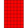 Etykiety A4 kolorowe 35x37 – czerwone fluorescencyjne