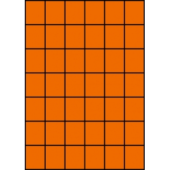 Etykiety A4 kolorowe 35x42,42 – pomarańczowe