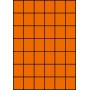 Etykiety A4 kolorowe 35x42,42 – pomarańczowe
