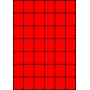 Etykiety A4 kolorowe 35x42,42 – czerwone fluorescencyjne