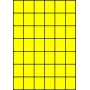 Etykiety A4 kolorowe 35x42,42 – żółte fluorescencyjne