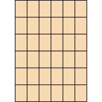 Etykiety A4 kolorowe 35x49.5mm – beżowe