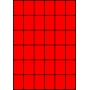 Etykiety A4 kolorowe 35x49,5 – czerwone fluorescencyjne