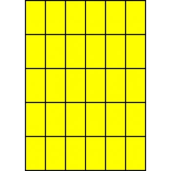 Etykiety A4 kolorowe 35x59,4 – żółte