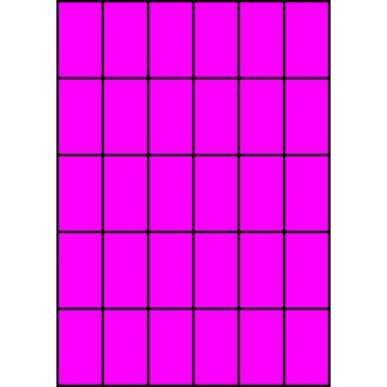 Etykiety A4 kolorowe 35x59,4 – różowe