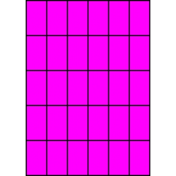 Etykiety A4 kolorowe 35x59,4 – różowe