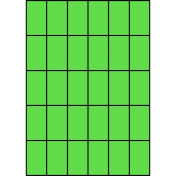Etykiety A4 kolorowe 35x59,4 – zielone