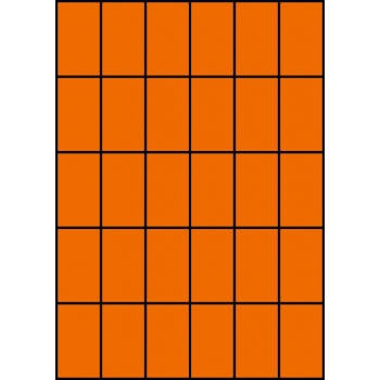 Etykiety A4 kolorowe 35x59,4 – pomarańczowe