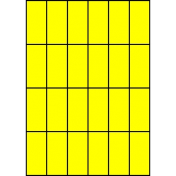 Etykiety A4 kolorowe 35x74 – żółte fluorescencyjne
