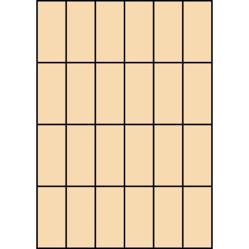 Etykiety A4 kolorowe 35x74mm – beżowe