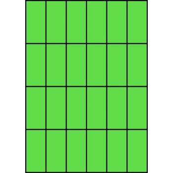 Etykiety A4 kolorowe 35x74 – zielone