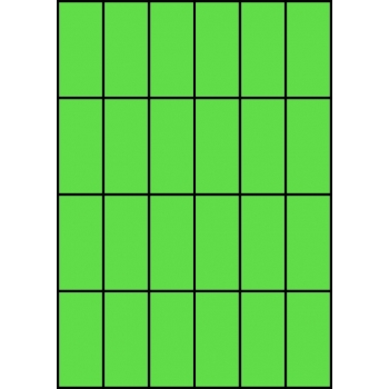 Etykiety A4 kolorowe 35x74 – zielone