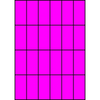 Etykiety A4 kolorowe 35x74 – różowe