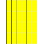 Etykiety A4 kolorowe 35x74 – żółte fluorescencyjne