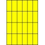 Etykiety A4 kolorowe 35x74 – żółte