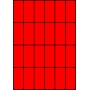 Etykiety A4 kolorowe 35x74 – czerwone fluorescencyjne