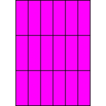Etykiety A4 kolorowe 35x99 – różowe