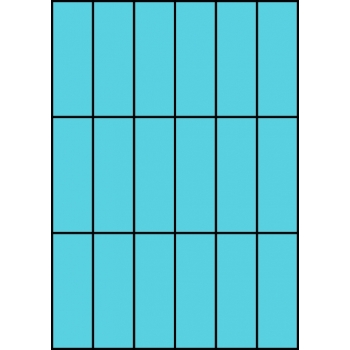 Etykiety A4 kolorowe 35x99 – niebieskie