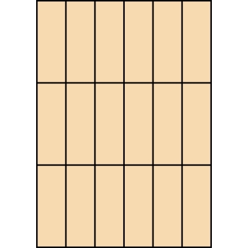 Etykiety A4 kolorowe 35x99mm – beżowe