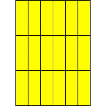 Etykiety A4 kolorowe 35x99 – żółte fluorescencyjne