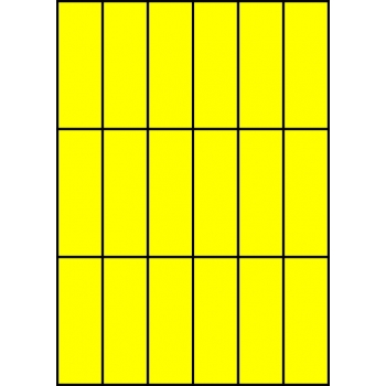 Etykiety A4 kolorowe 35x99 – żółte