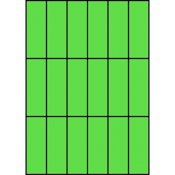 Etykiety A4 kolorowe 35x99 – zielone