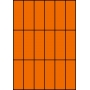 Etykiety A4 kolorowe 35x99 – pomarańczowe