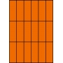 Etykiety A4 kolorowe 35x99 – pomarańczowe