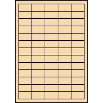 Etykiety A4 kolorowe 38x21,2mm – beżowe