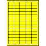 Etykiety A4 kolorowe 38x21,2 – żółte