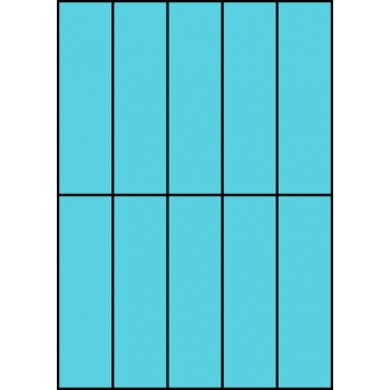 Etykiety A4 kolorowe 42x148 – niebieskie