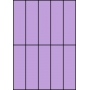 Etykiety A4 kolorowe 42x148 – fioletowe