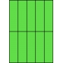 Etykiety A4 kolorowe 42x148 – zielone