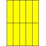 Etykiety A4 kolorowe 42x148 – żółte fluorescencyjne