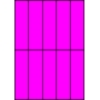 Etykiety A4 kolorowe 42x148 – różowe
