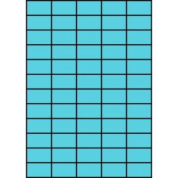 Etykiety A4 kolorowe 42x24,75 – niebieskie